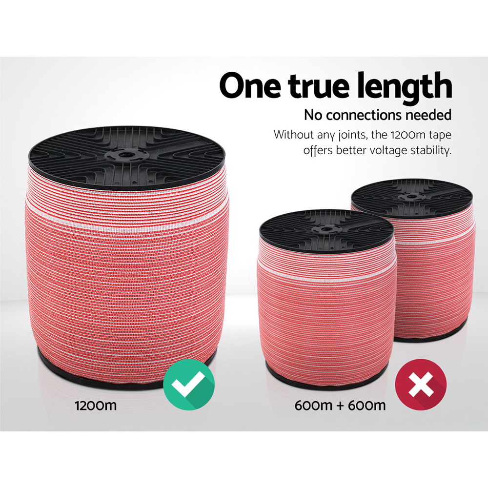 Giantz Electric Fence Poly Tape 1200M view 3