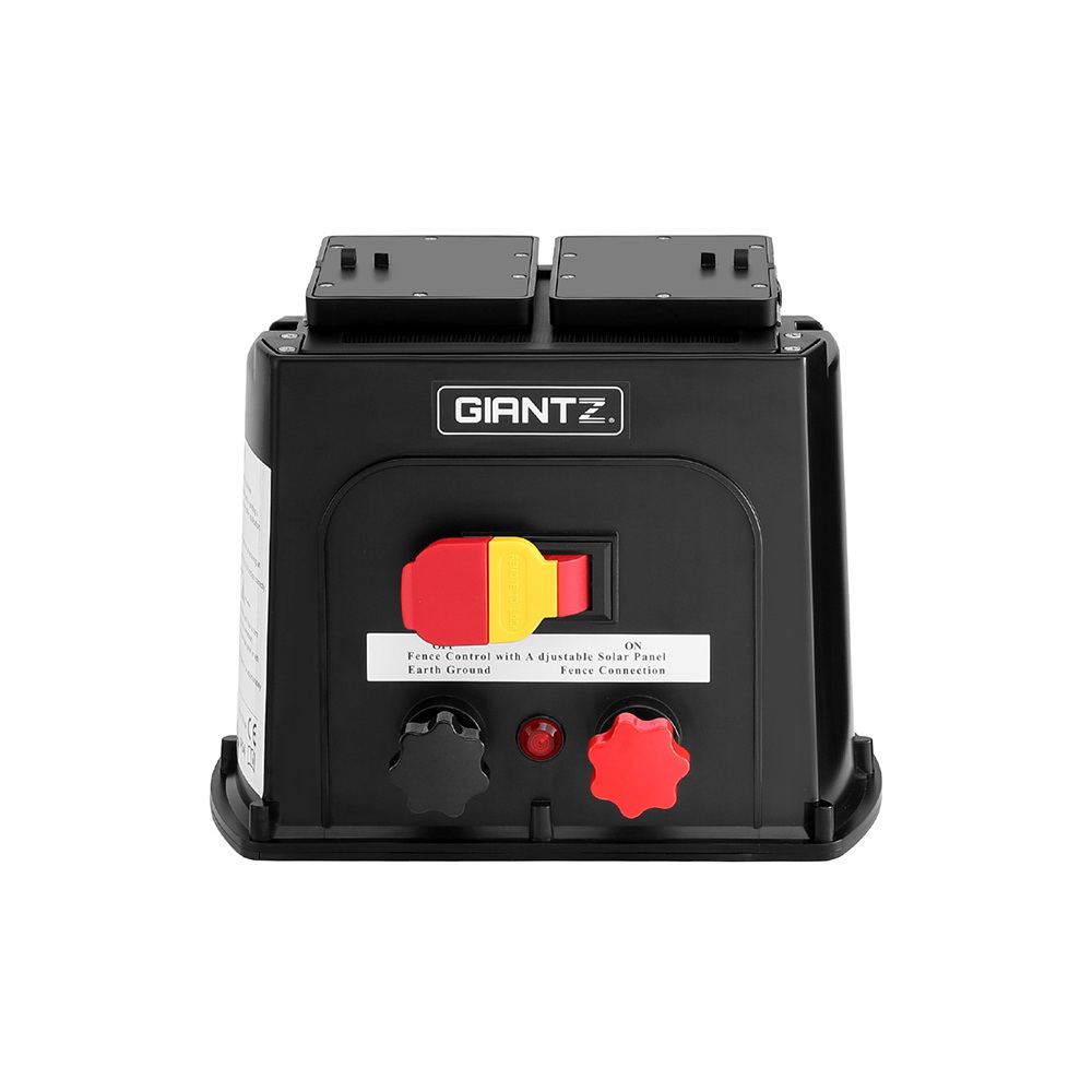 Giantz 3km Electric Fence Energiser PET Solar Energizer 0.1J view 3
