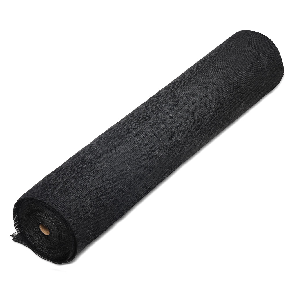 Instahut 30% Shade Cloth 3.66x30m Shadecloth Wide Heavy Duty Black view 3