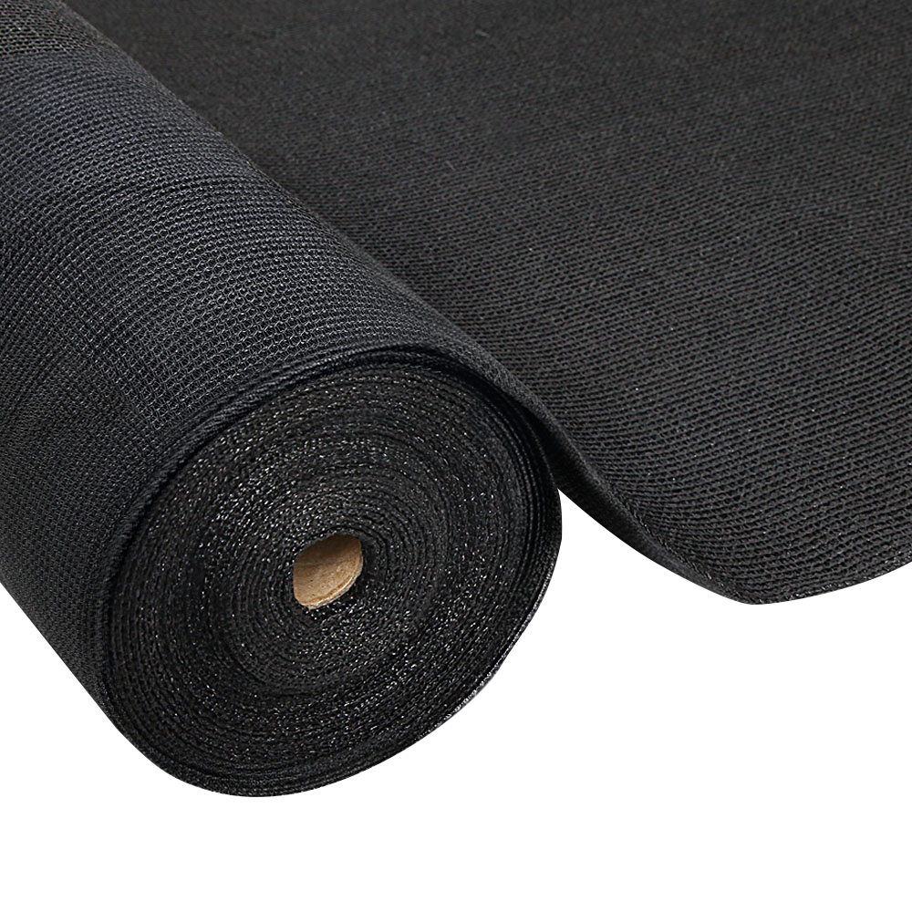 Instahut 30% Shade Cloth 3.66x30m Shadecloth Wide Heavy Duty Black view 8