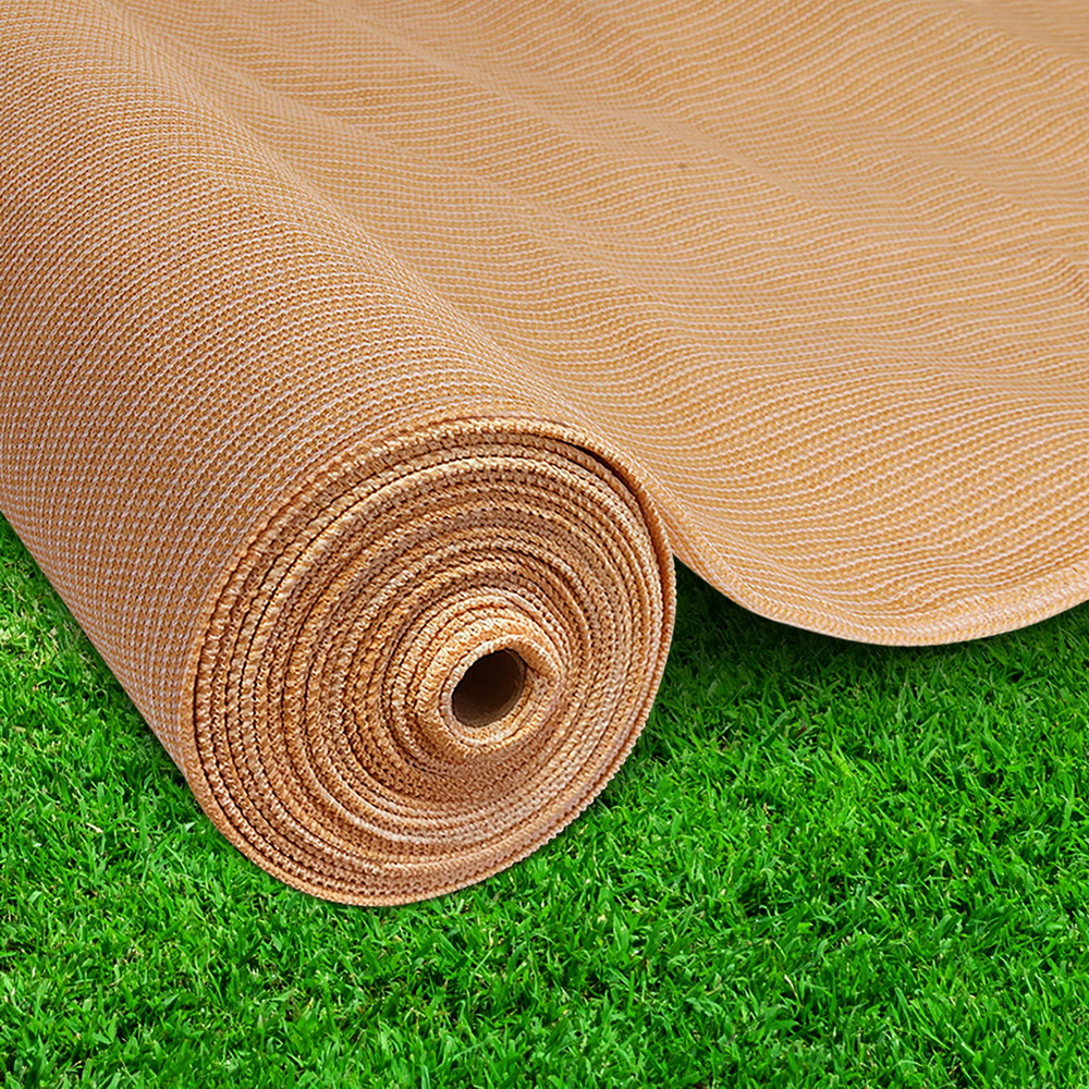 Instahut 90% Shade Cloth 3.66x30m Shadecloth Sail Heavy Duty Beige — image 1