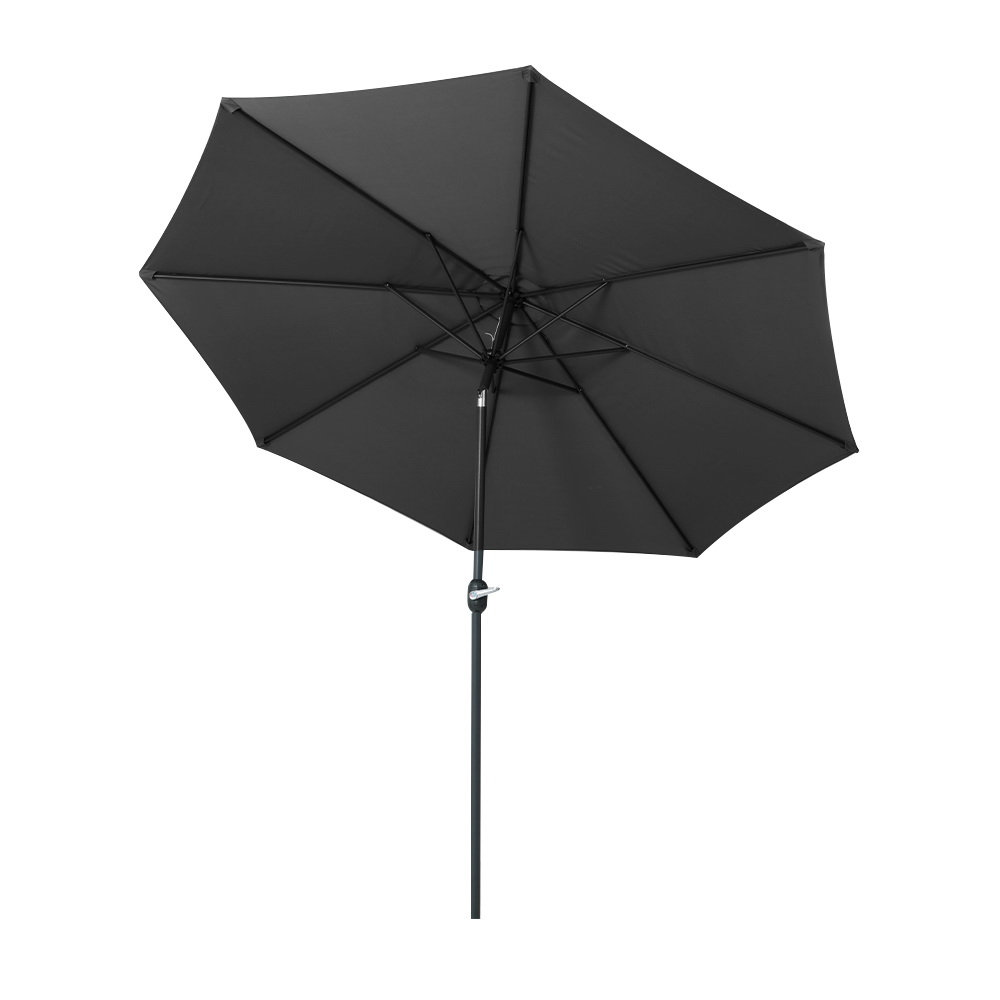Instahut 3m Outdoor Umbrella Beach Pole Garden Patio Tilt Black view 3