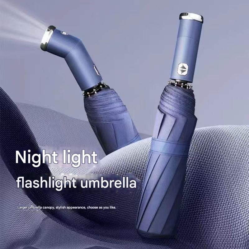 Black Reinforced Black Coating Umbrella view 8