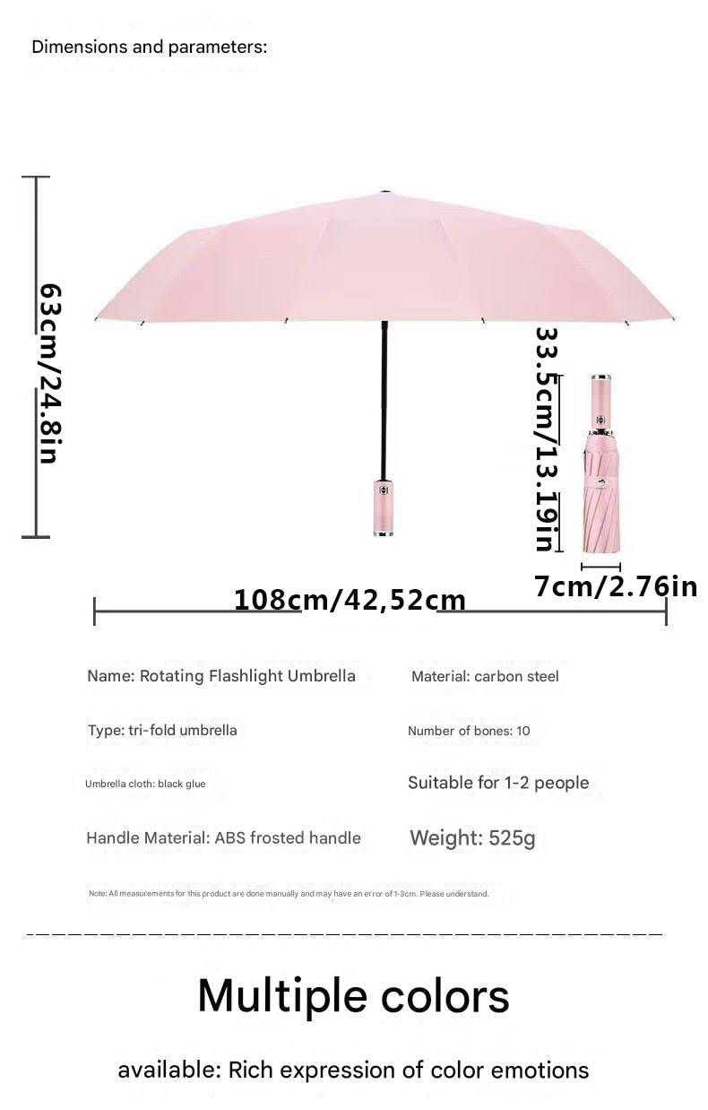 Black Reinforced Black Coating Umbrella view 9