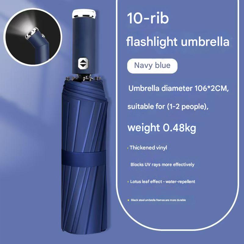 Wine Red Reinforced Black Coating Umbrella view 9