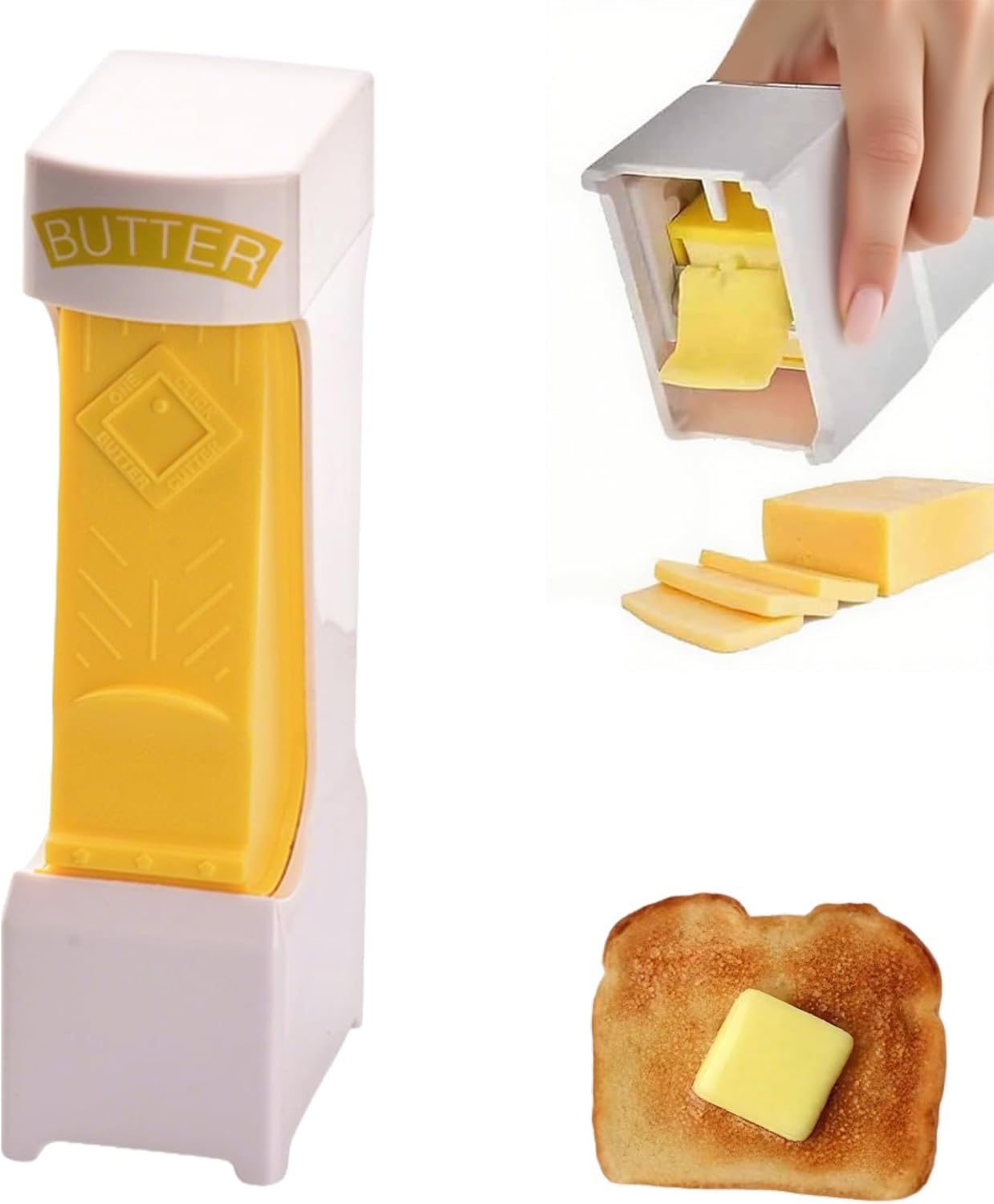 Butter Slicer for Pre-Sliced Butter & Cheese Cutter with Storage Container view 2