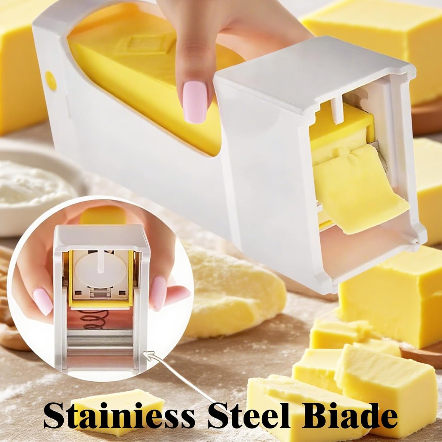 Butter Slicer for Pre-Sliced Butter & Cheese Cutter with Storage Container view 5