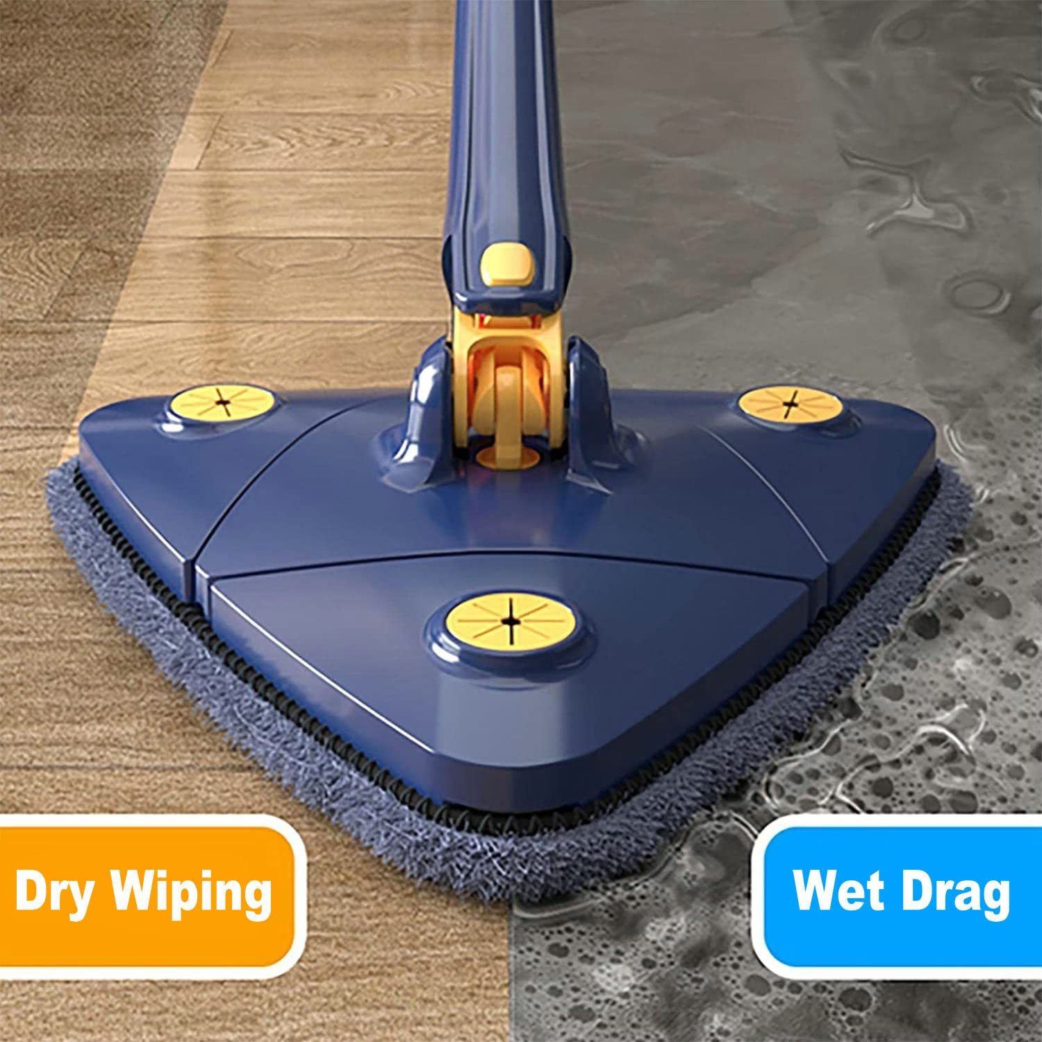 360° Rotating Triangular Floor Mop with Auto-Squeeze System – Easy Twist view 5