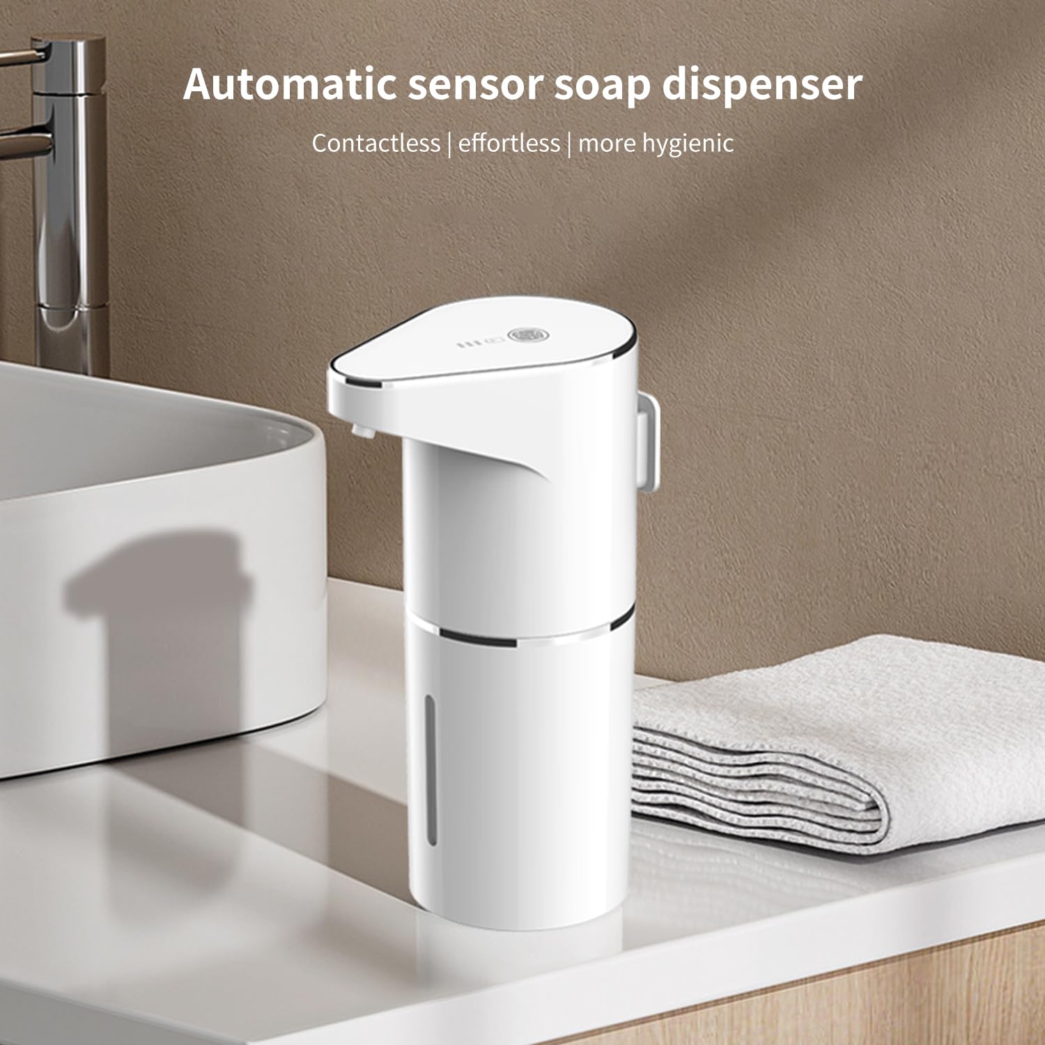 Automatic Sensor Foam Soap Dispenser – 350mL Rechargeable Touchless Hand Soap view 2