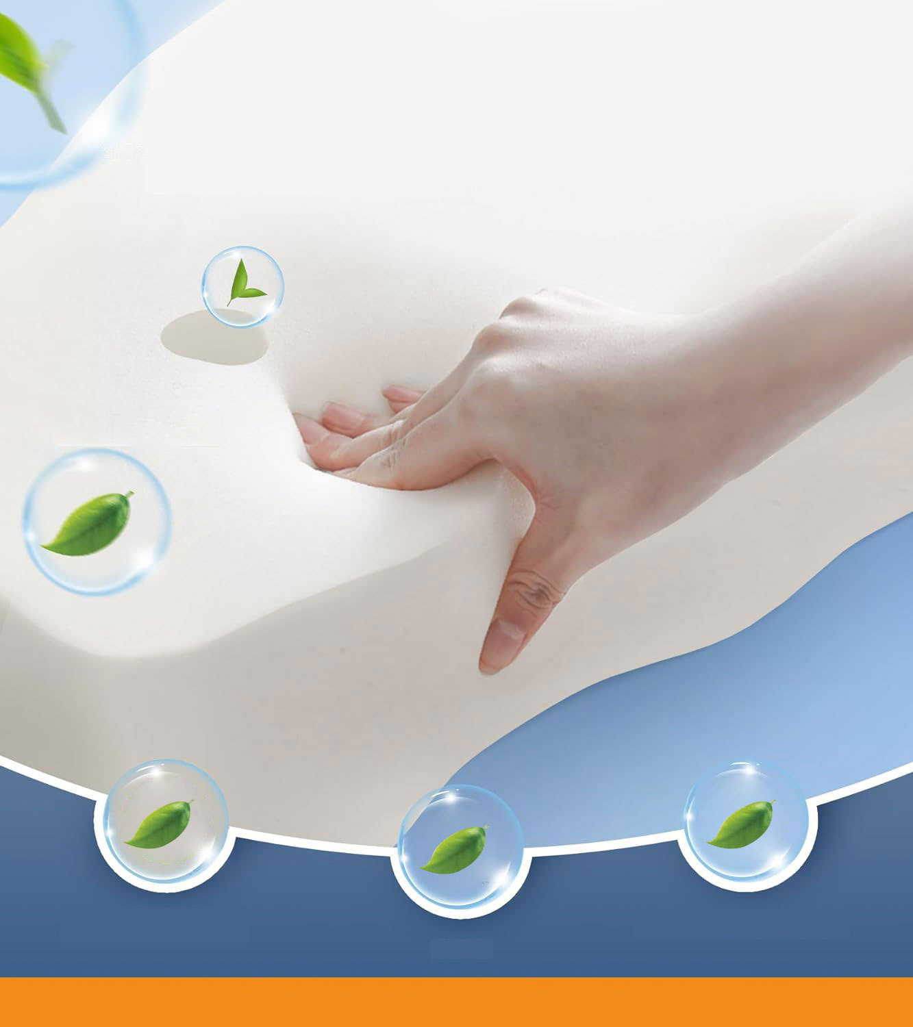 High-Performance Butterfly Memory Foam Pillow – 15° Cervical Support view 3