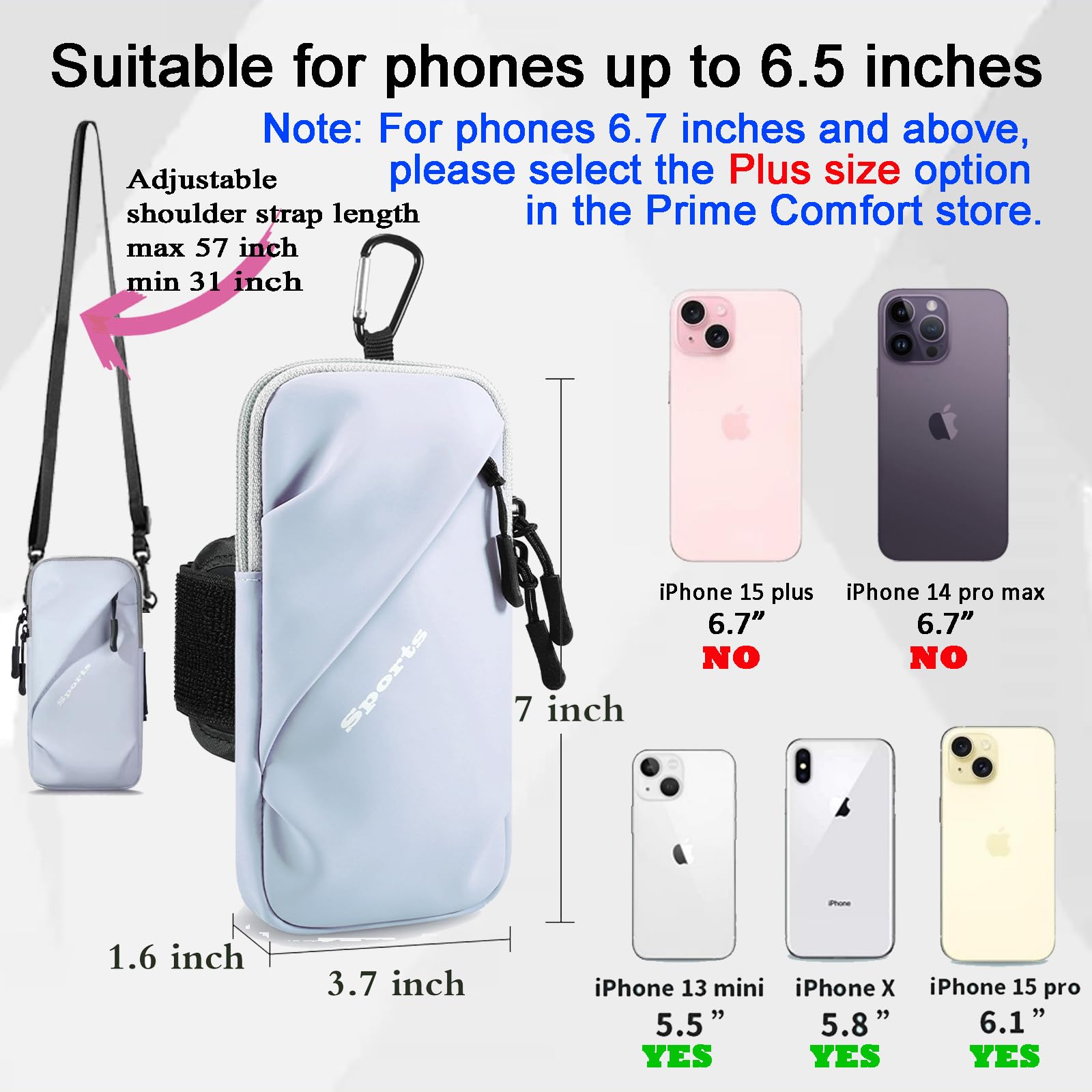 Universal Running Phone Arm Band – Waterproof view 4