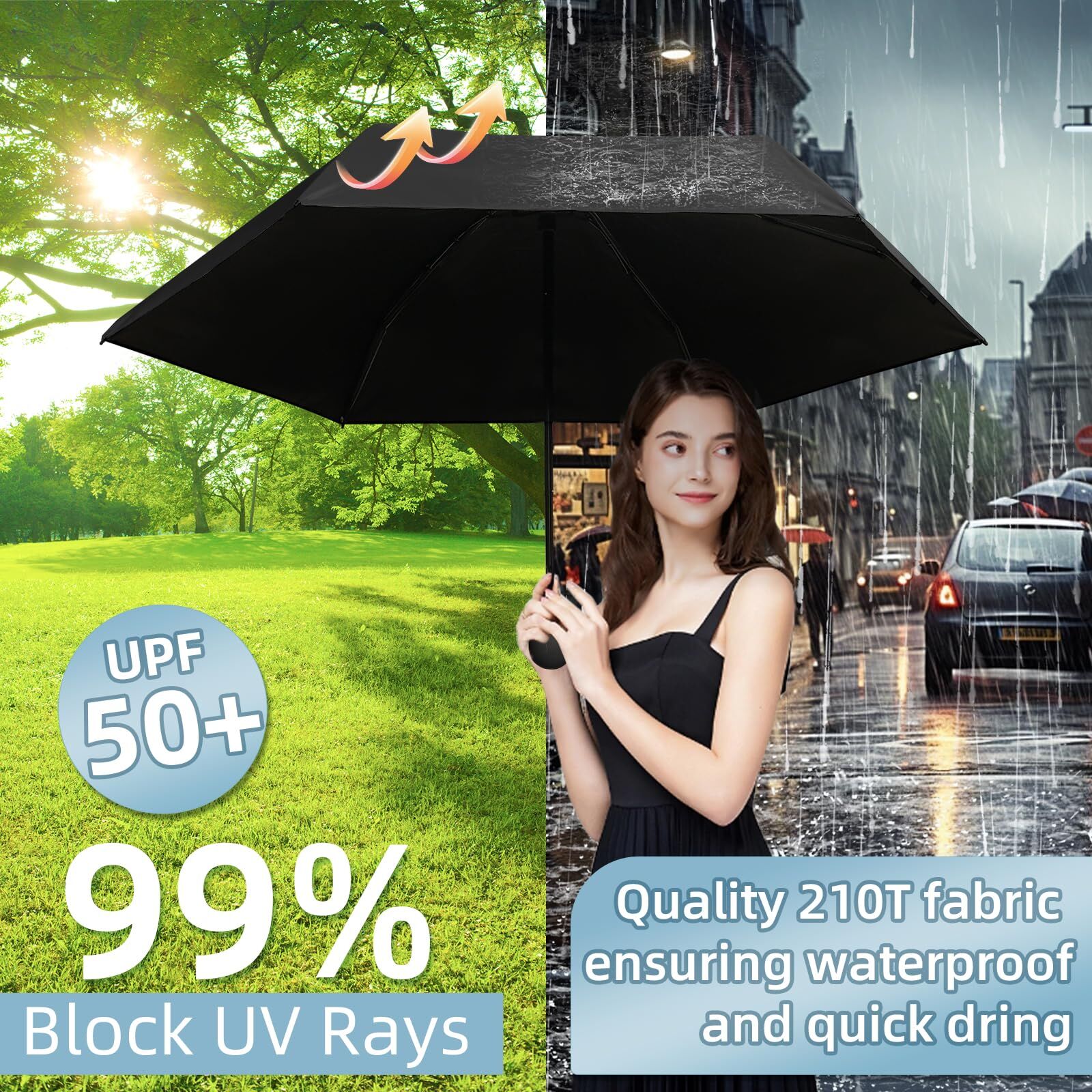Mini Travel Umbrella – Compact Sun & Rain Protection for Women view 5
