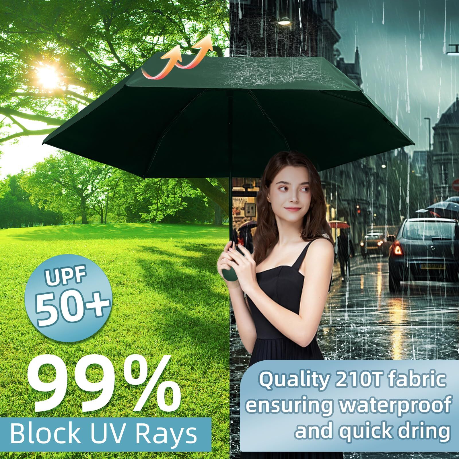 Mini Travel Umbrella – Compact Sun & Rain Protection for Women view 5
