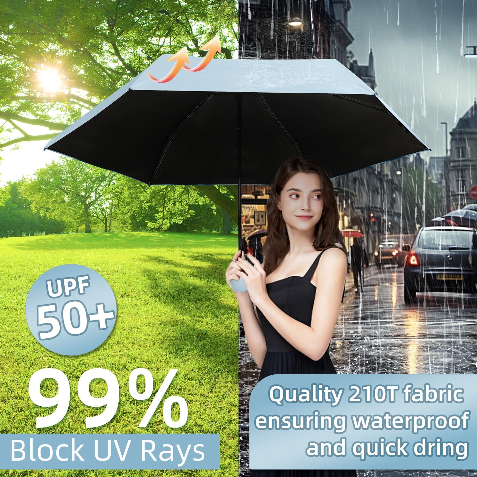 Mini Travel Umbrella – Compact Sun & Rain Protection for Women view 5