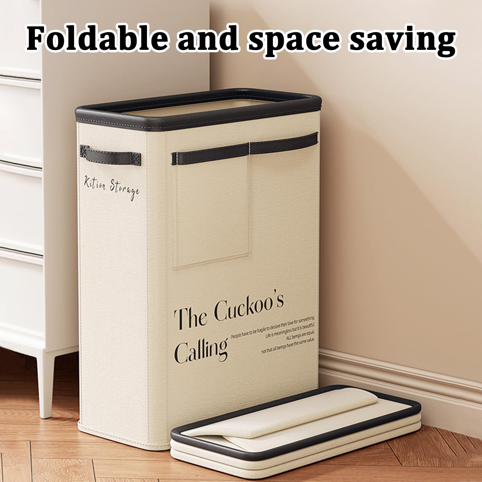 Large Capacity Foldable Yoga Mat Storage Basket – Waterproof Fabric Organizer view 8