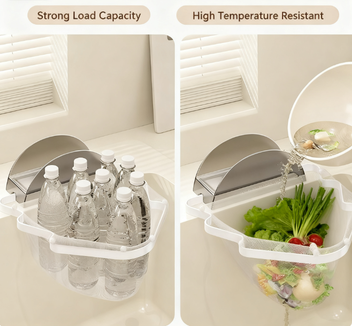 Kitchen Sink Filter Rack with 100 12cm*15cm Mesh Bags view 4