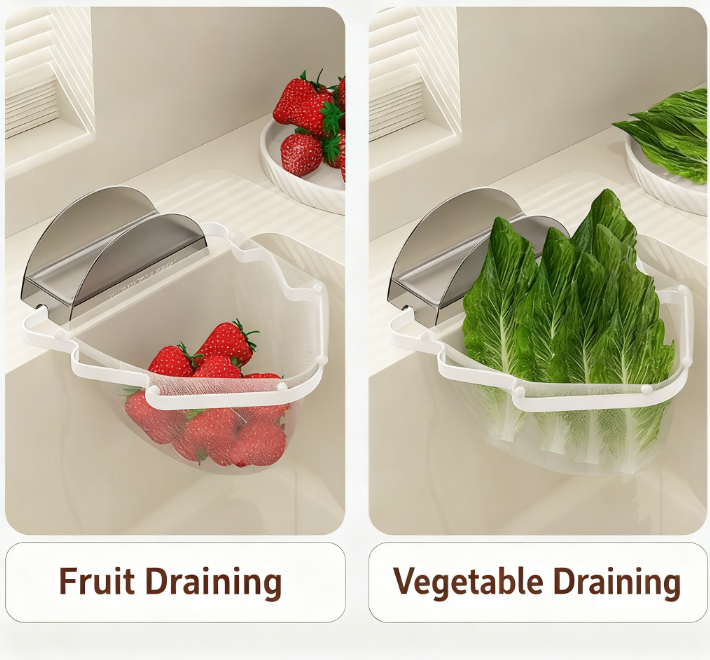 Kitchen Sink Filter Rack with 100 12cm*15cm Mesh Bags view 5