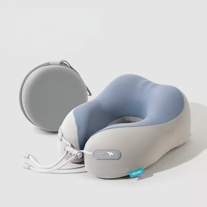 Cooling Memory Foam Neck Pillow for Travel-U-Shaped Ergonomic Travel Pillow view 6