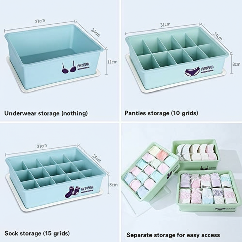 Underwear Panties Socks Box Close-fitting Clothing Storage Box Drawer view 7