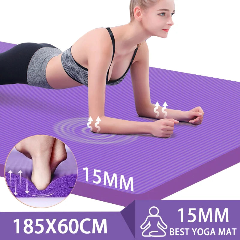 Thickened Anti-Slip Yoga Mat Exercise Pilates Foam Mat view 4