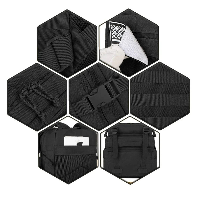 45L Tactical Molle Backpack Military view 2