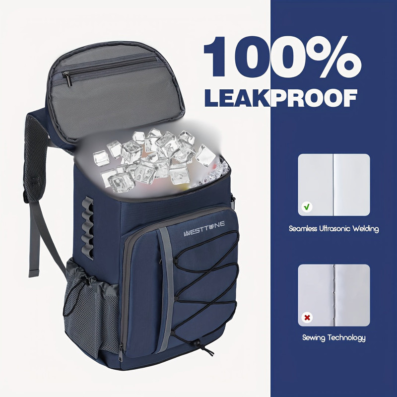Insulated Sports Backpack 35-Can Blue view 3