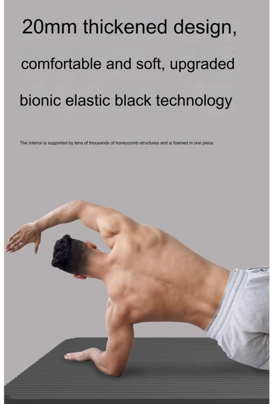 20Mm Thick Shock-Absorbing Yoga Mat view 7