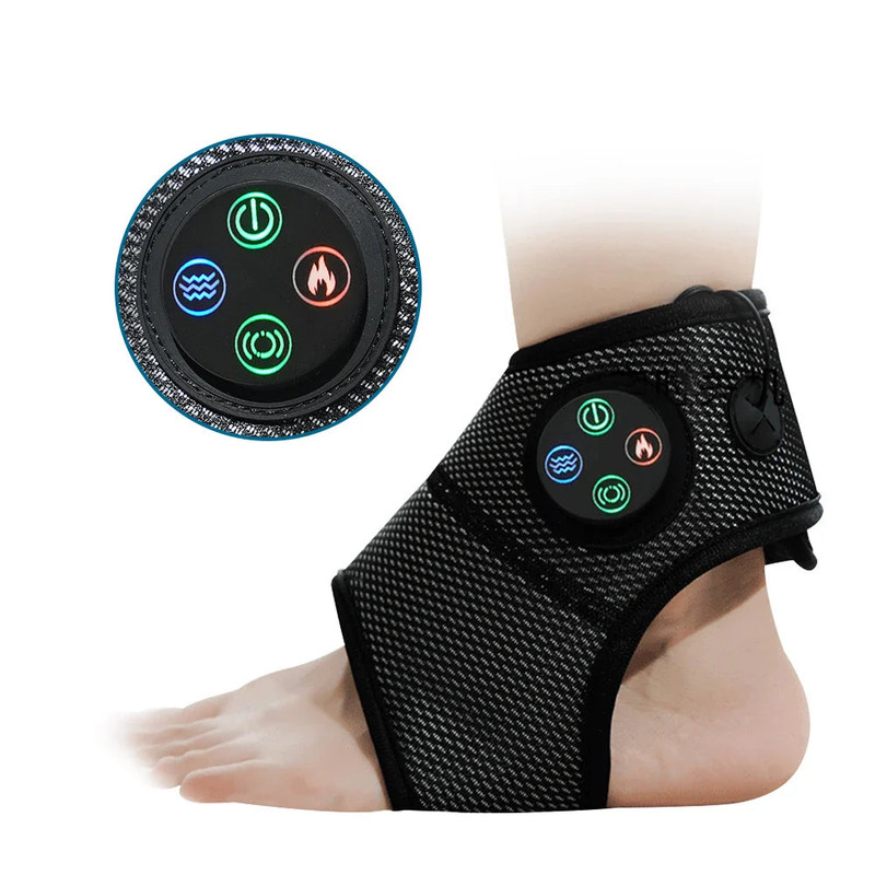 Electric Foot Ankle Massager with Heat Black view 6