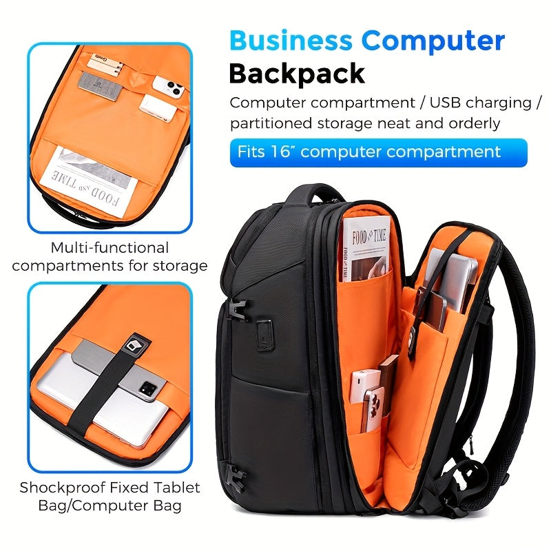 Men's Laptop Backpack Business Travel Bag view 5