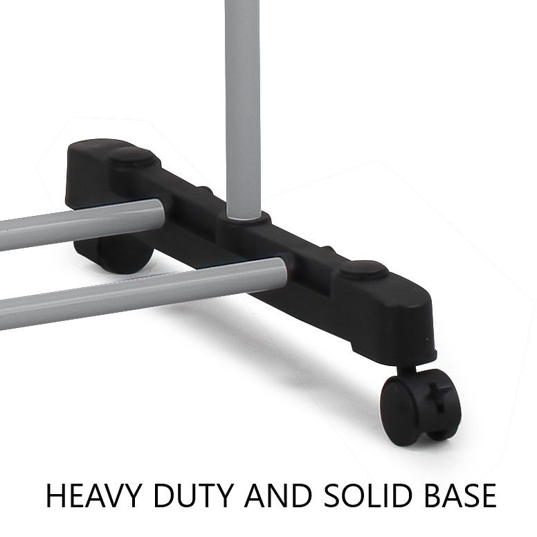 Folding 3 Tier Clothes Laundry Drying Rack with Stainless Steel Tubes for view 4