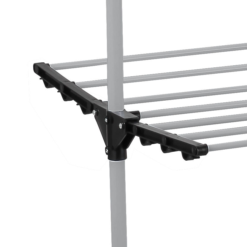 Folding 3 Tier Clothes Laundry Drying Rack with Stainless Steel Tubes for view 6