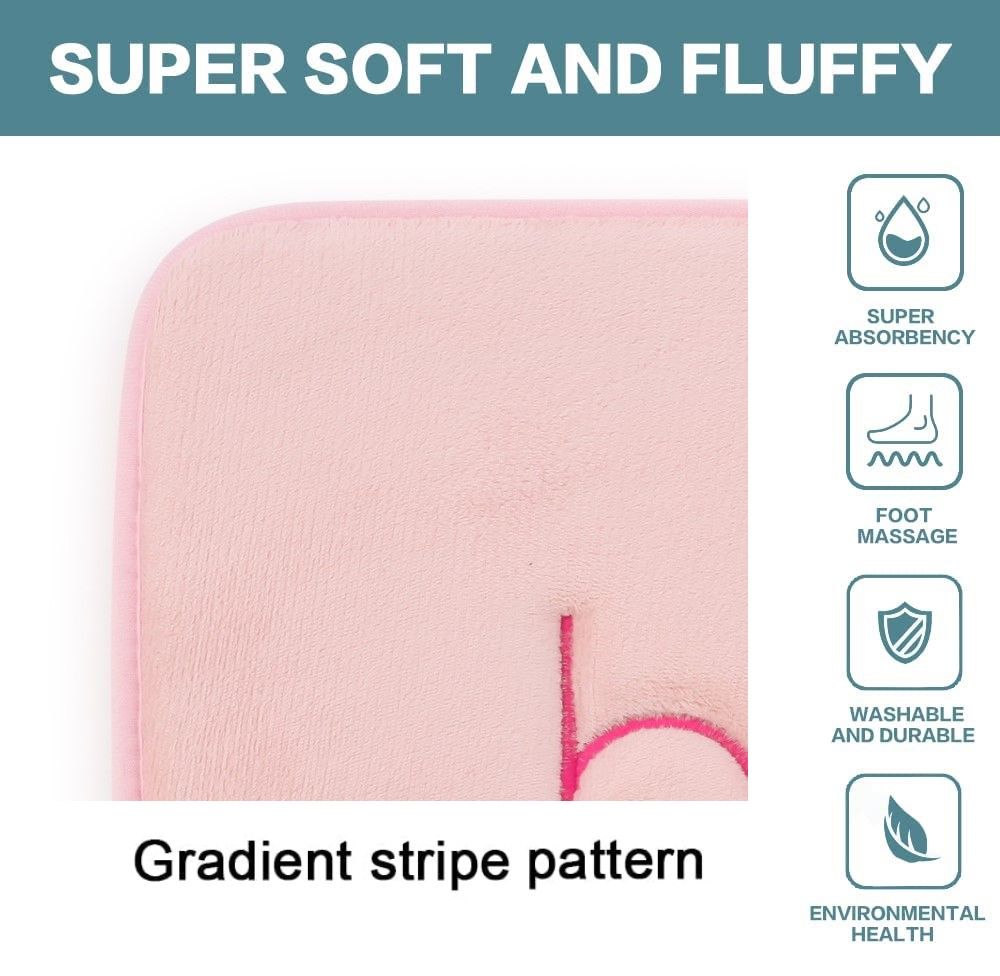 Extra Thick Memory Foam & Super Comfort Bath Rug Mat for Bathroom (60 x 40 cm view 4