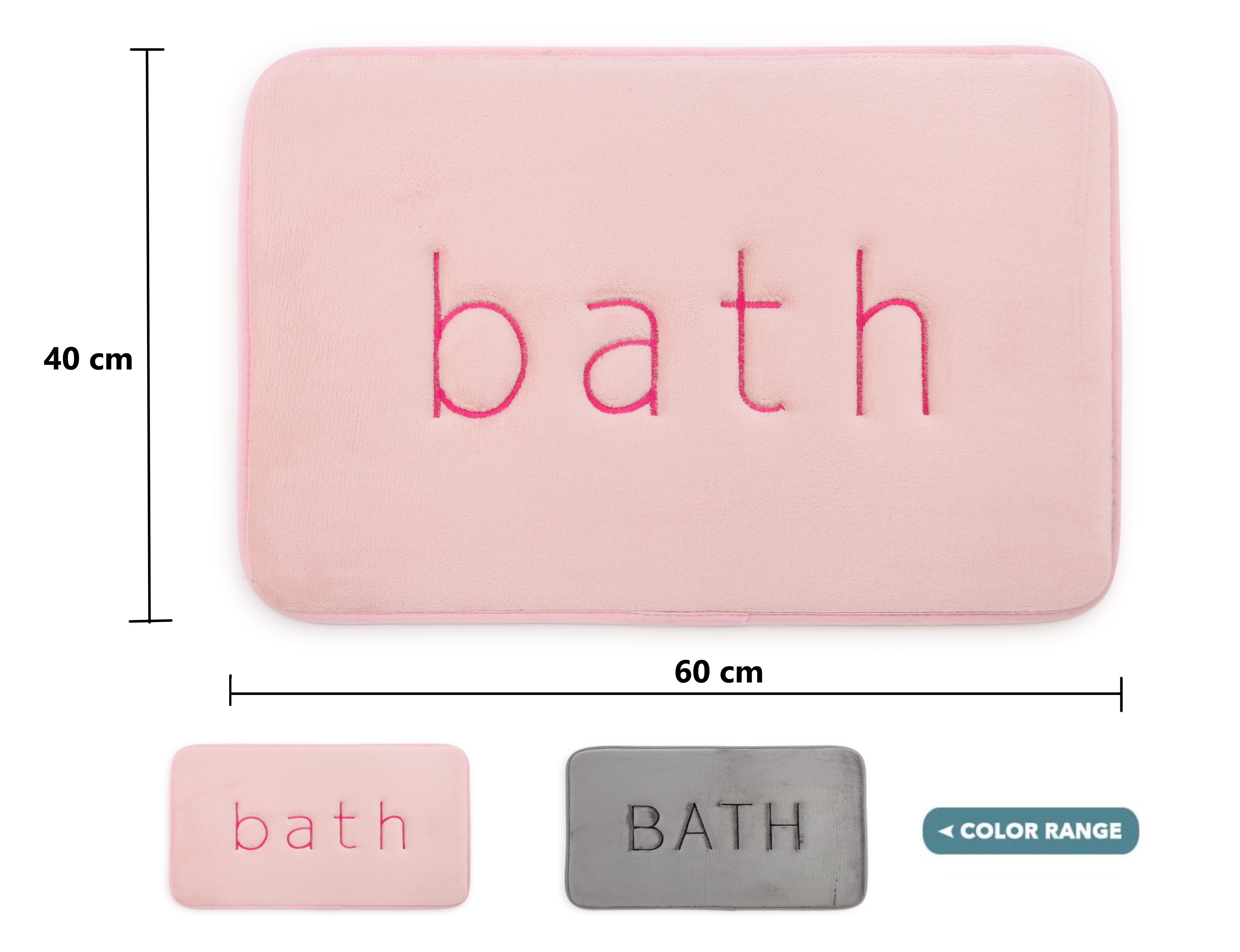 Extra Thick Memory Foam & Super Comfort Bath Rug Mat for Bathroom (60 x 40 cm view 7