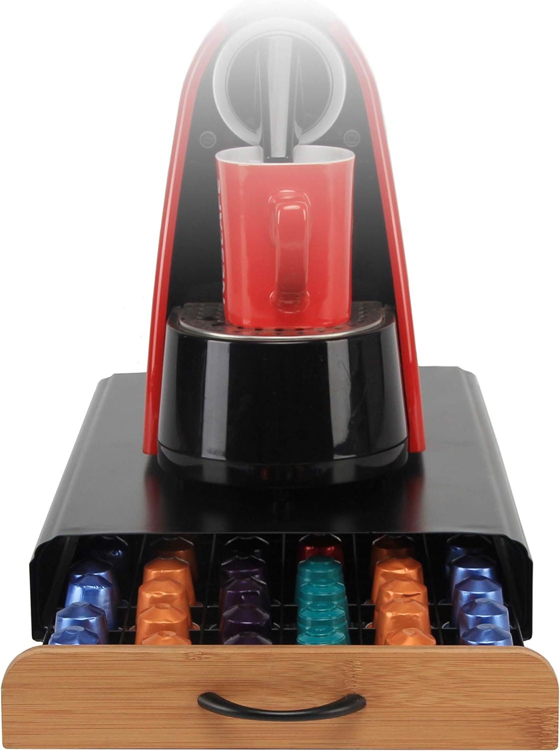 CARLA HOME Coffee Pods Holder Storage Drawer Compatible with 60 Nespresso Pods view 2