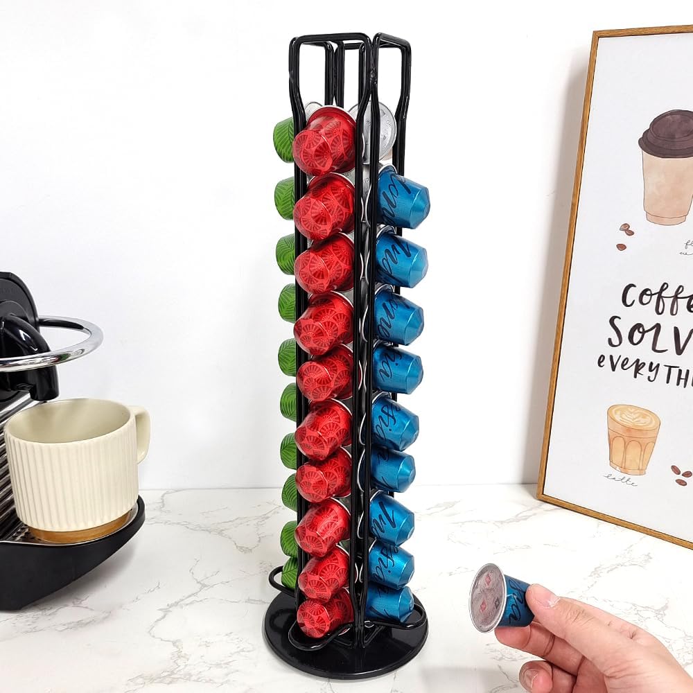 Coffee Pods Holder Storage Compatible with 40 Nespresso Pods view 4