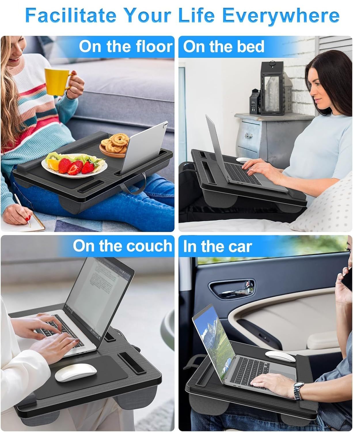 CARLA HOME Oversized Portable Lap Desk with Cushion view 7
