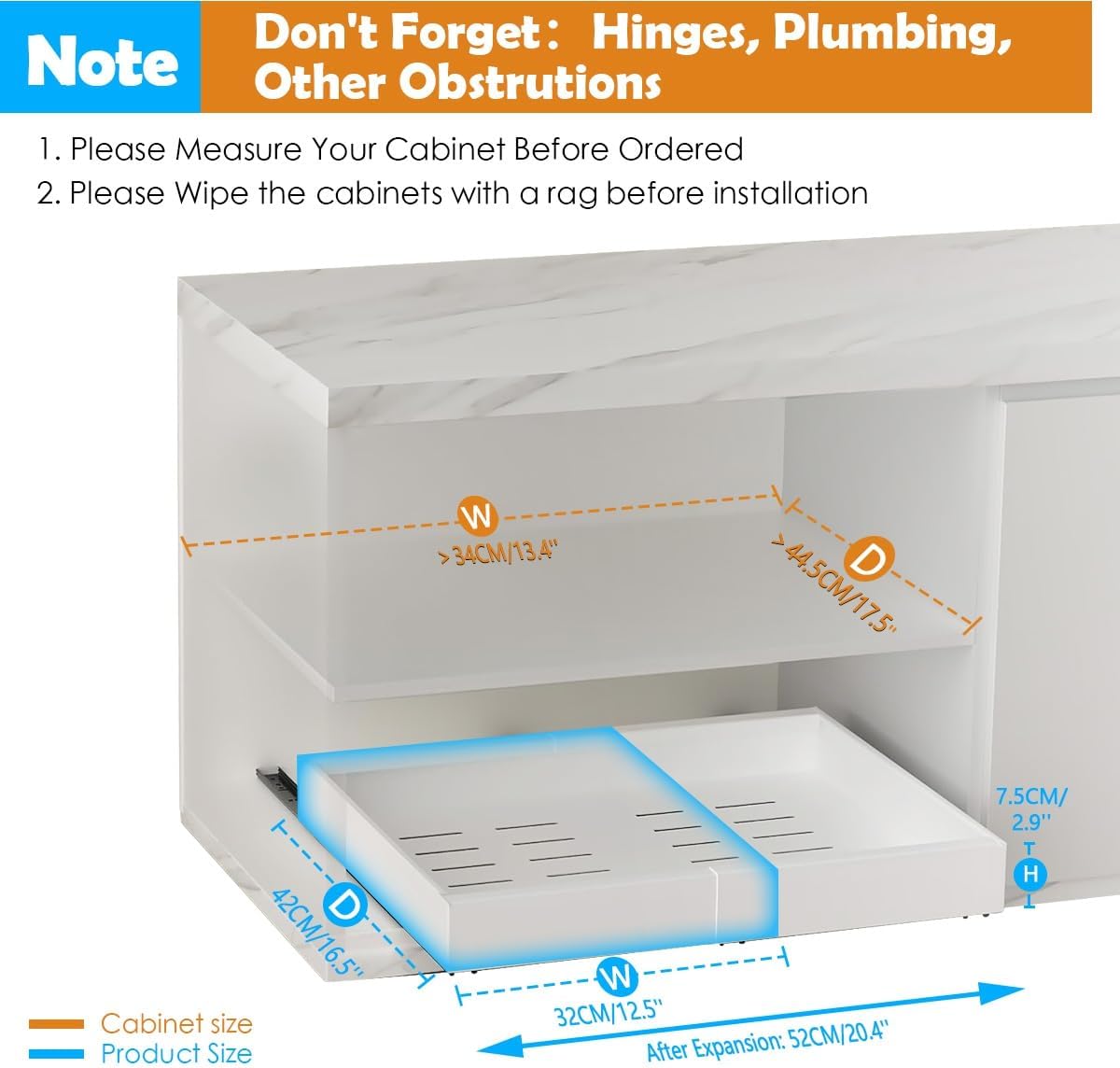 CARLA HOME Pack Pull Out Cabinet Organizer Expandable for Cabinets with view 2