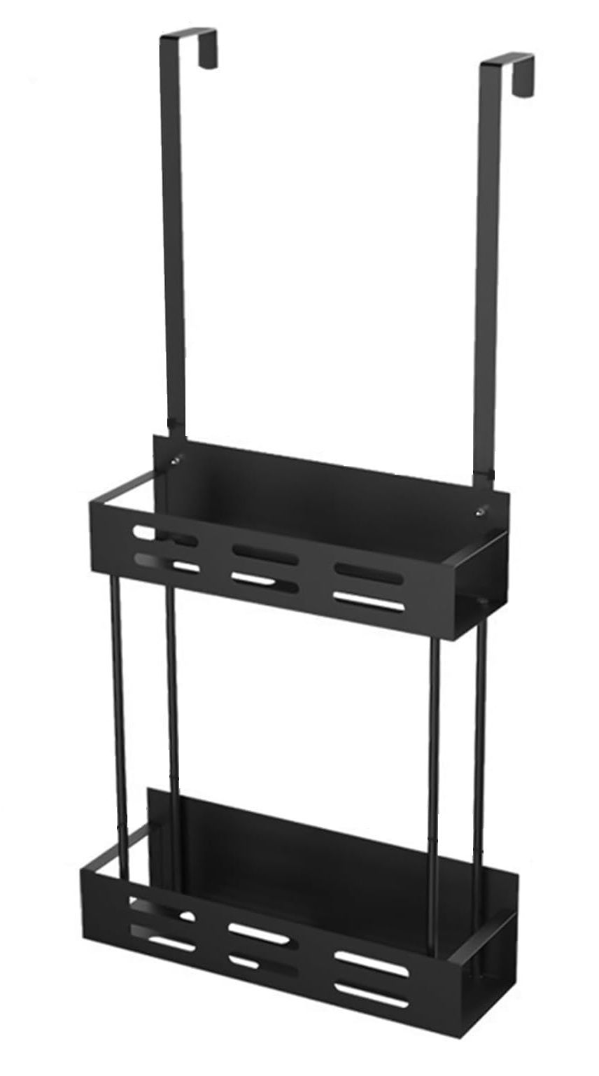 CARLA HOME Over the Door 2-tier Shower Caddy Organizer Shelf with Hooks for view 8