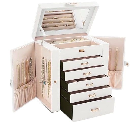 CARLA HOME 6-Layer Large Jewelry Box for Women withDrawers — image 1
