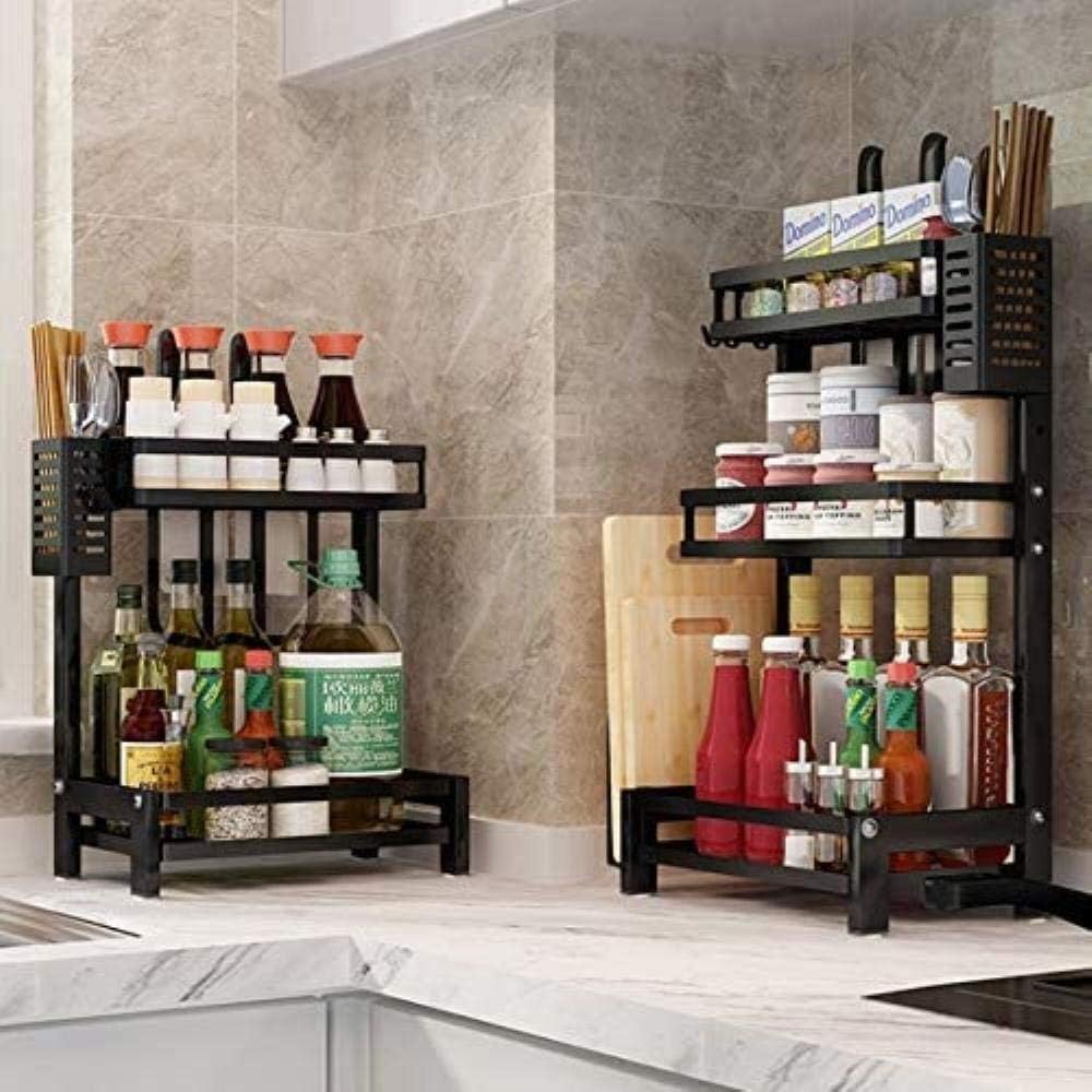 CARLA HOME 2-Tier Kitchen Spice Rack Organizer Storage Shelf for Condiments view 9