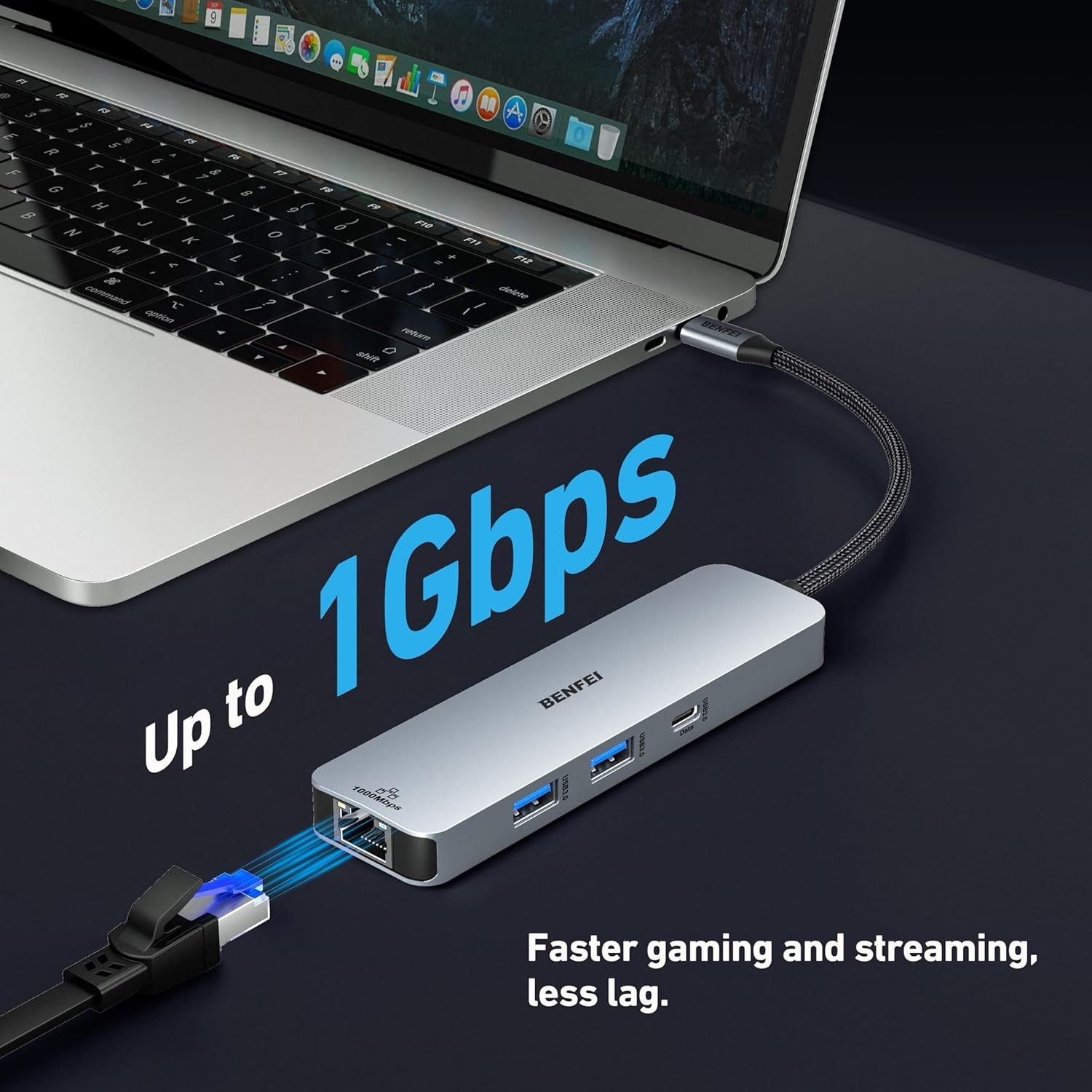 BENFEI 6-in-1 USB C Hub view 6