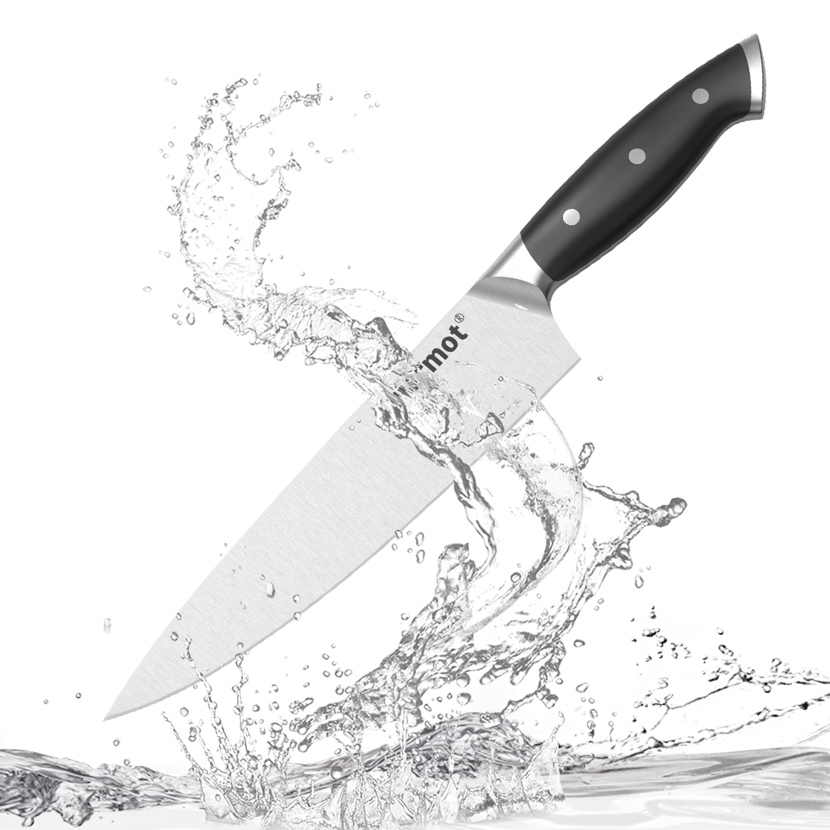 Warmot 3-Piece High Carbon Stainless Steel Ultra Chef Knife Set with Gift Box view 4
