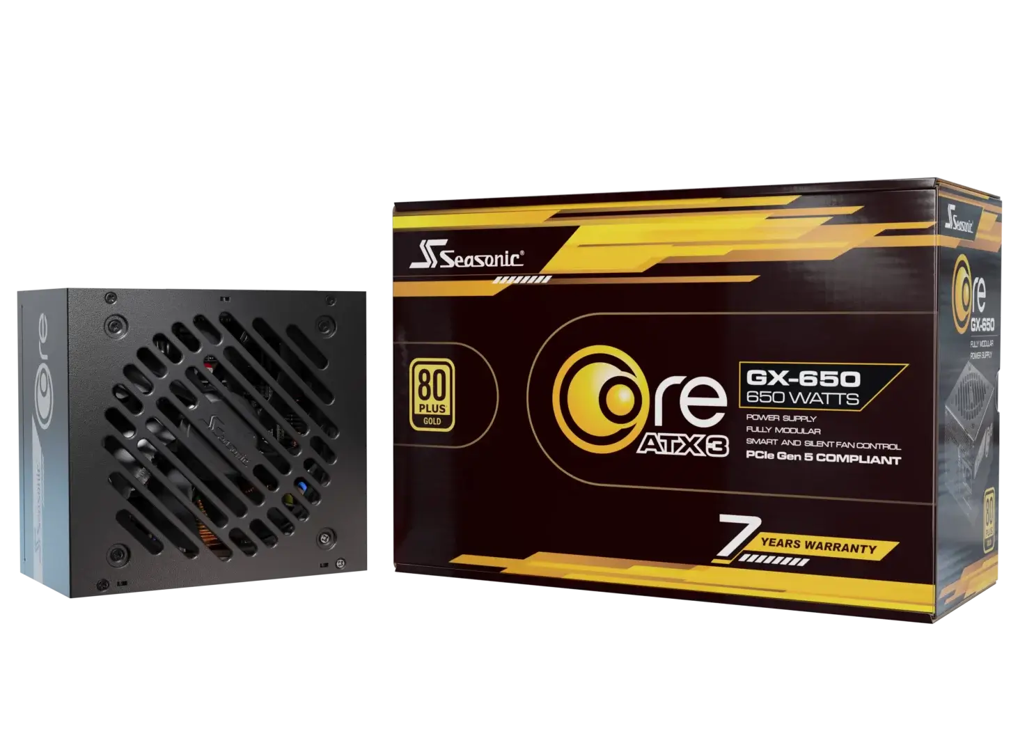 Seasonic Core GX-650 ATX3 80 Plus Gold Full Modular 650W PSU (SRP-CGX651-A5A32SF) view 5