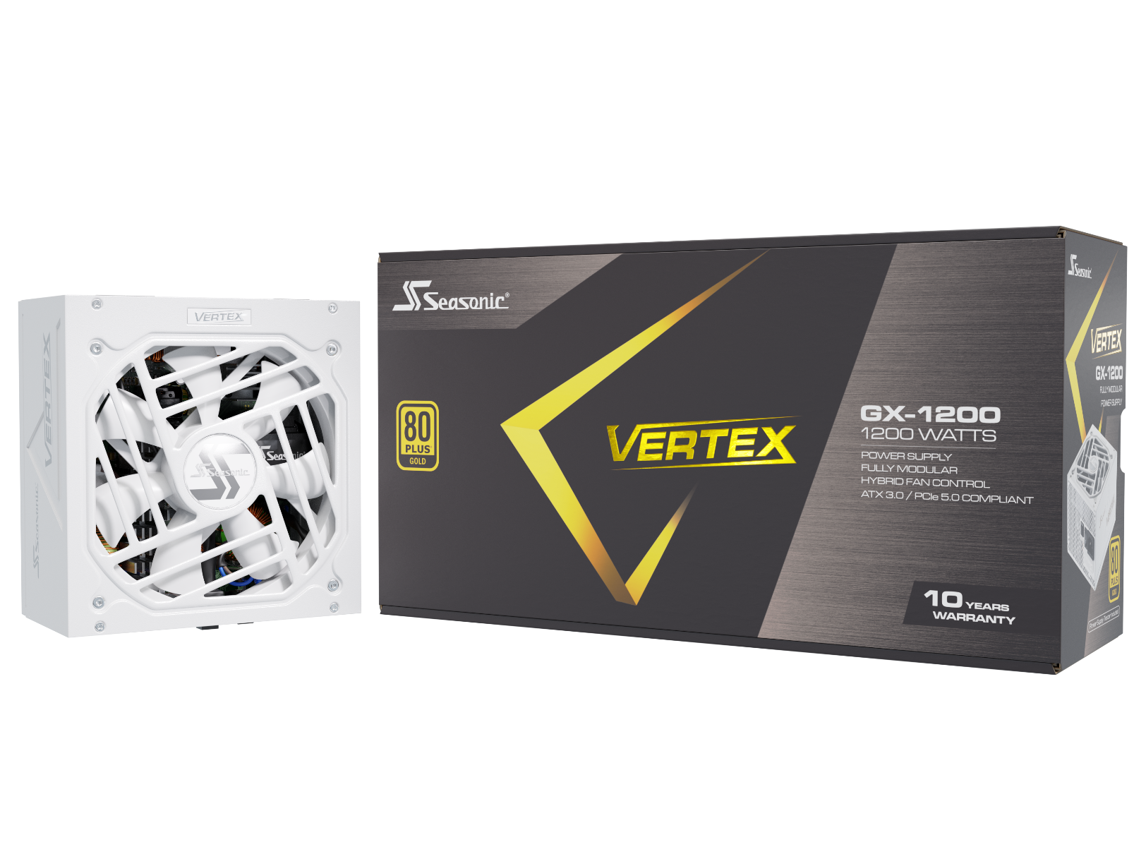 Seasonic VERTEX GX-1200 White 1200W ATX 3.0 Gold Modular PSU view 9