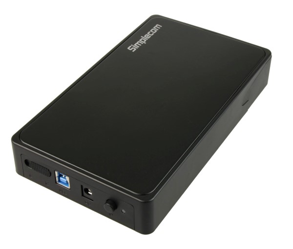 Simplecom SE325 Tool Free 3.5" SATA HDD to USB 3.0 Hard Drive Enclosure Black view 3