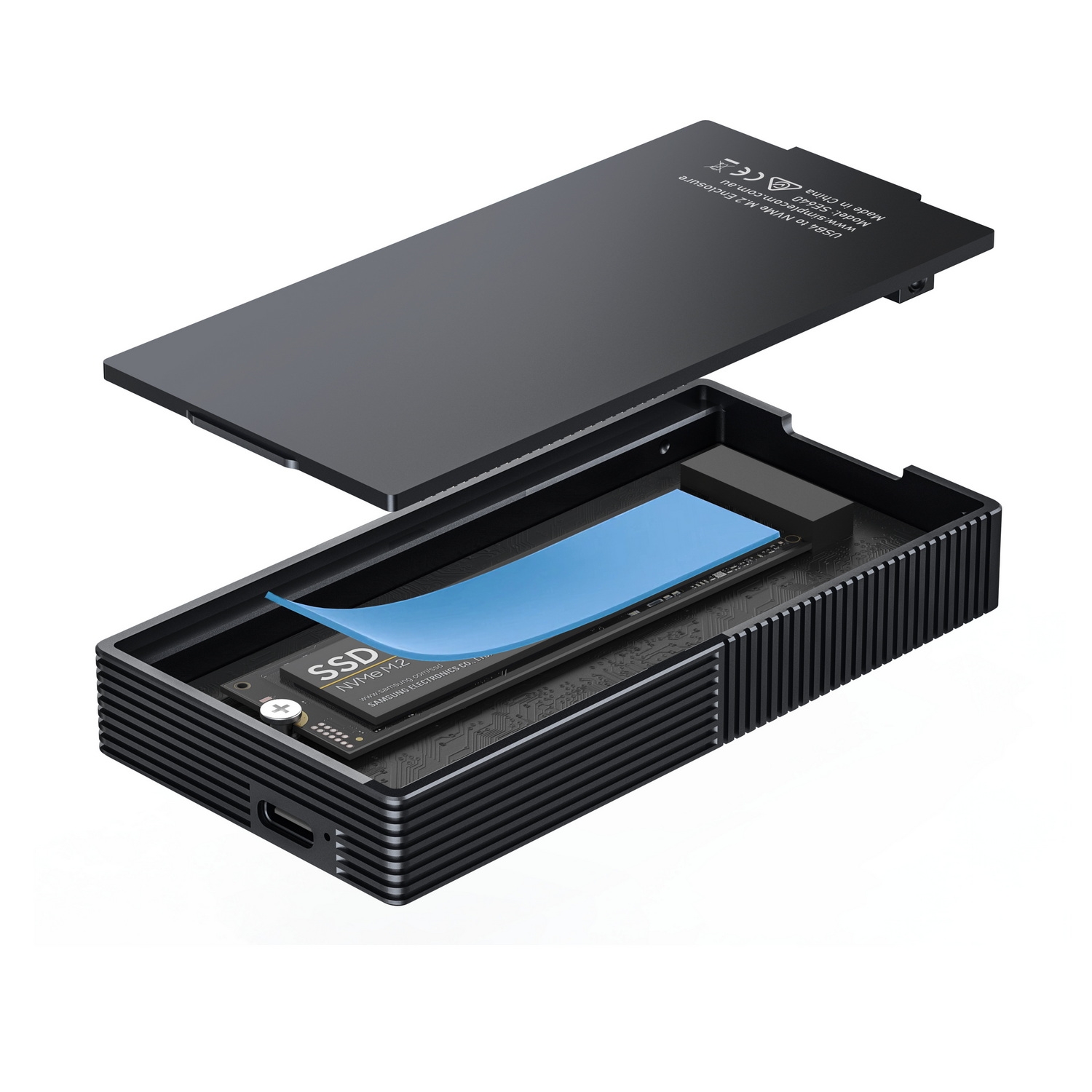Simplecom SE640 USB4 to NVMe M.2 SSD USB-C Enclosure 40Gbps view 6