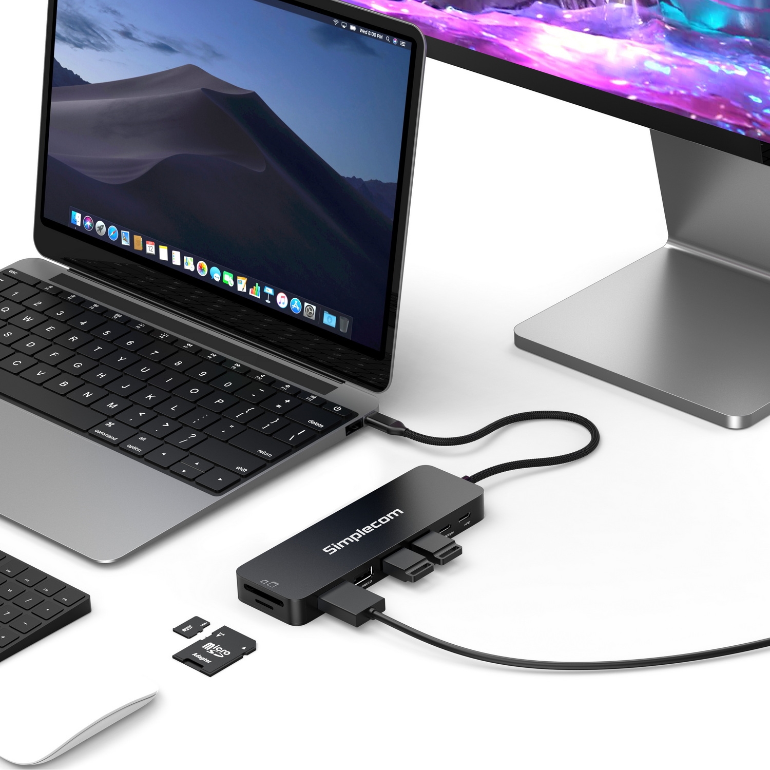 Simplecom CHT595 9-in-1 USB-C Multiport Docking Station with NVMe M.2 Enclosure view 4