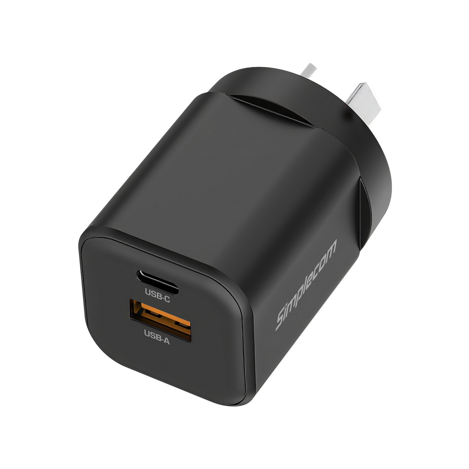 Simplecom CU235 Dual Port PD 35W Fast Wall Charger USB-C + USB-A for Phone Tablet view 4