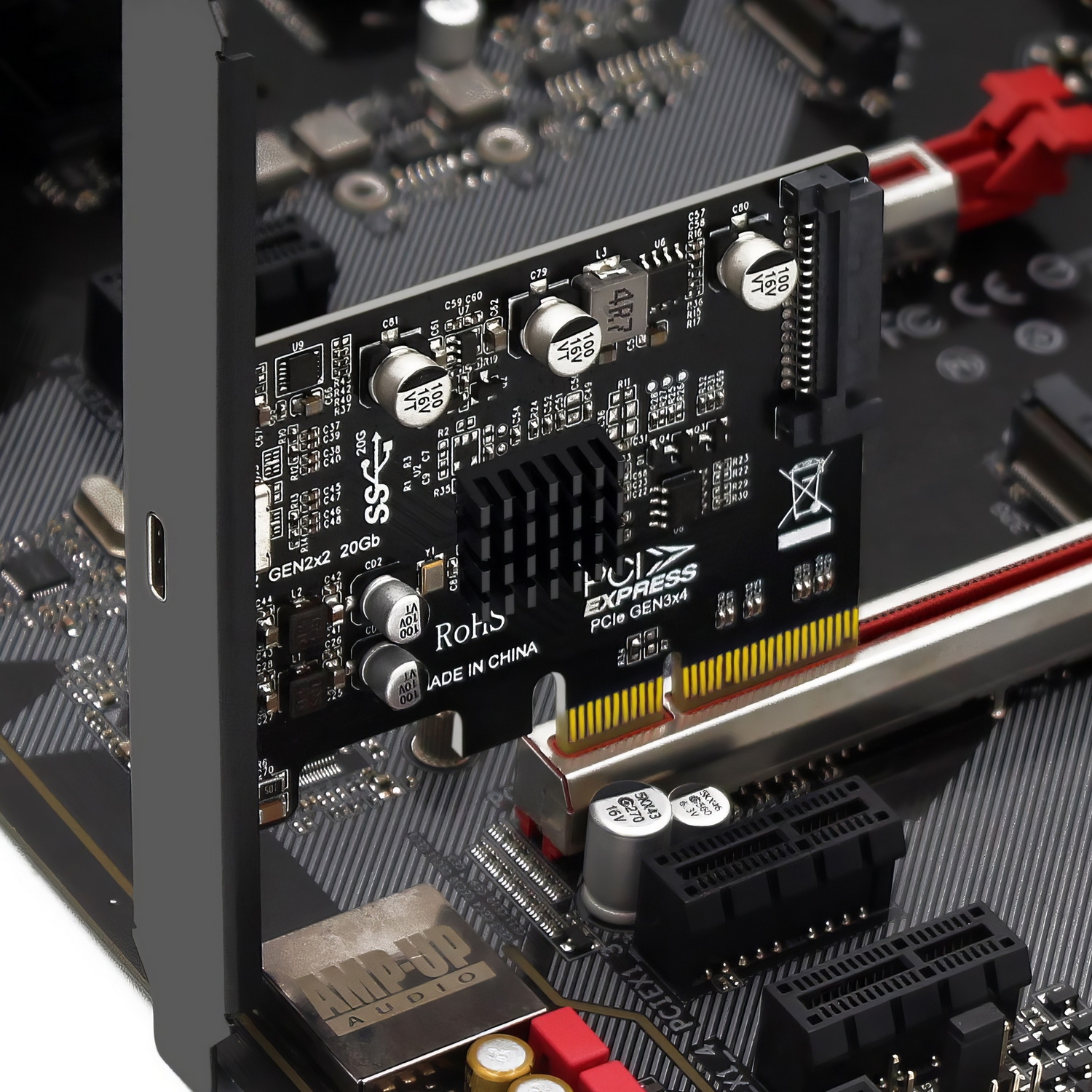 Simplecom EC318v2 PCI-e x4 to USB 3.2 Gen2x2 20Gbps USB-C Expansion Card view 4