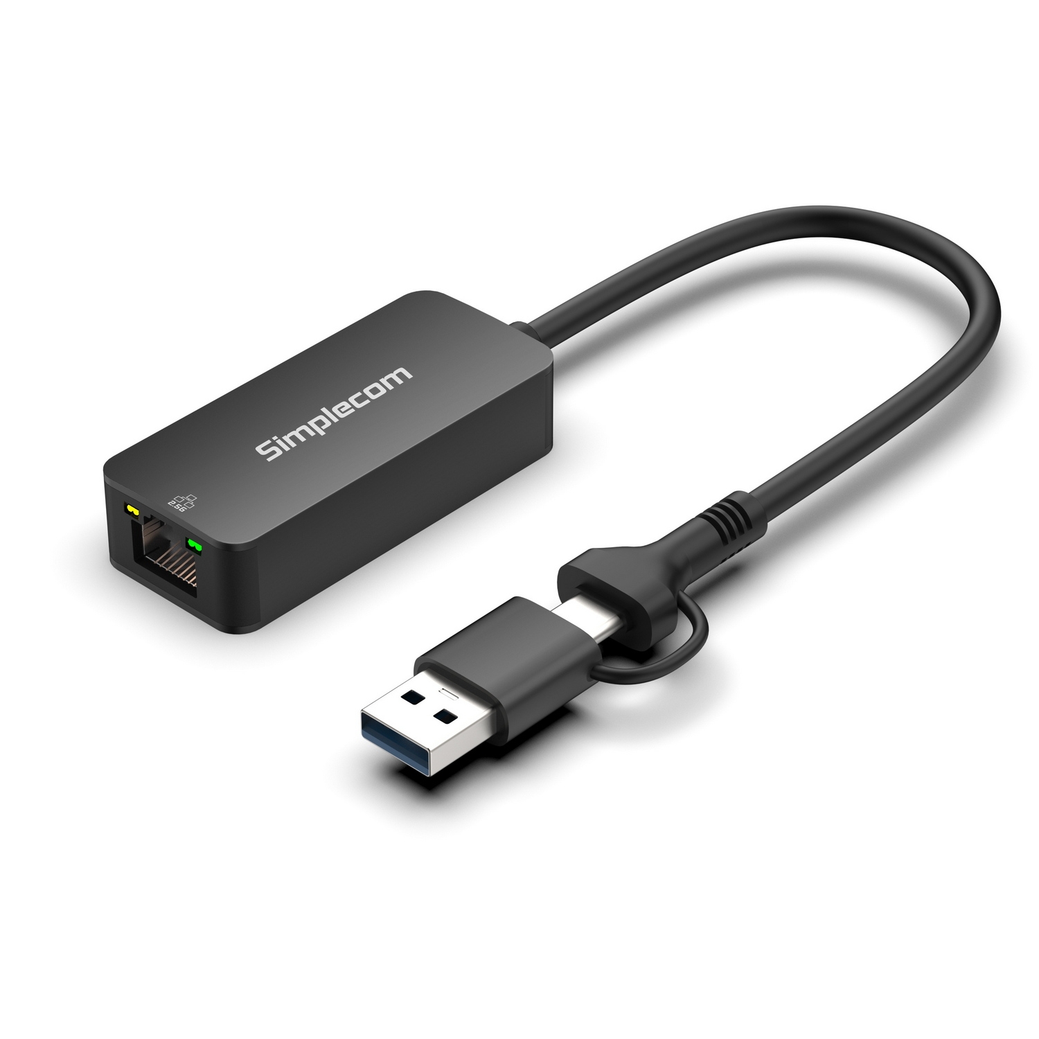 Simplecom NU405C SuperSpeed USB-C and USB-A to 2.5G Ethernet Network Adapter view 3
